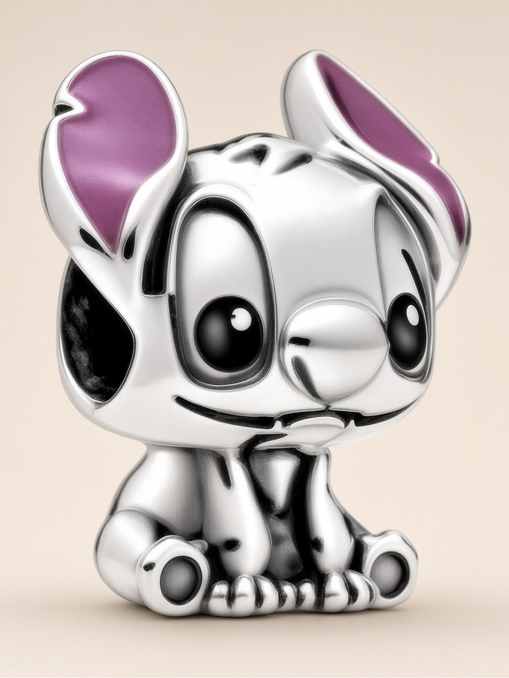 Pandora Disney Stitch Pink-Ear Sterling-Style Charm